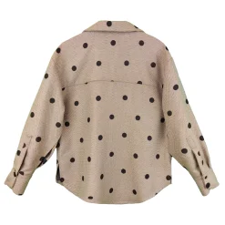 شومیز زنانه خالدار با یقه prm 25075