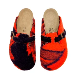 صندل زنانه چوپ پتوم قرمز مشکی سایز 37 abb 25473