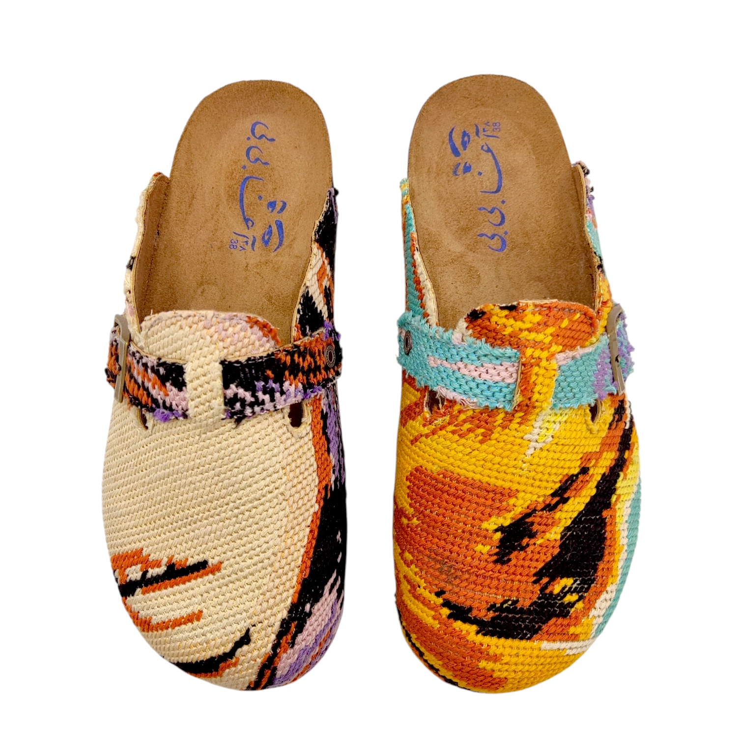 صندل زنانه چوپ پنبه شماره دوزی سایز 38 abb 25479