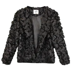 کت مخمل زنانه گلدار ngh 24302