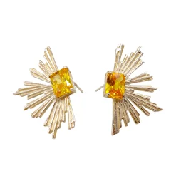 گوشواره نقره زنانه نگین دار bjx 20138