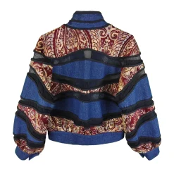 بامبر تیکه دوزی زنانه پارچه آنتیک 25527 sng