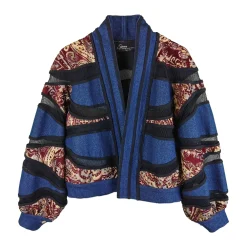 بامبر تیکه دوزی زنانه پارچه آنتیک 25527 sng