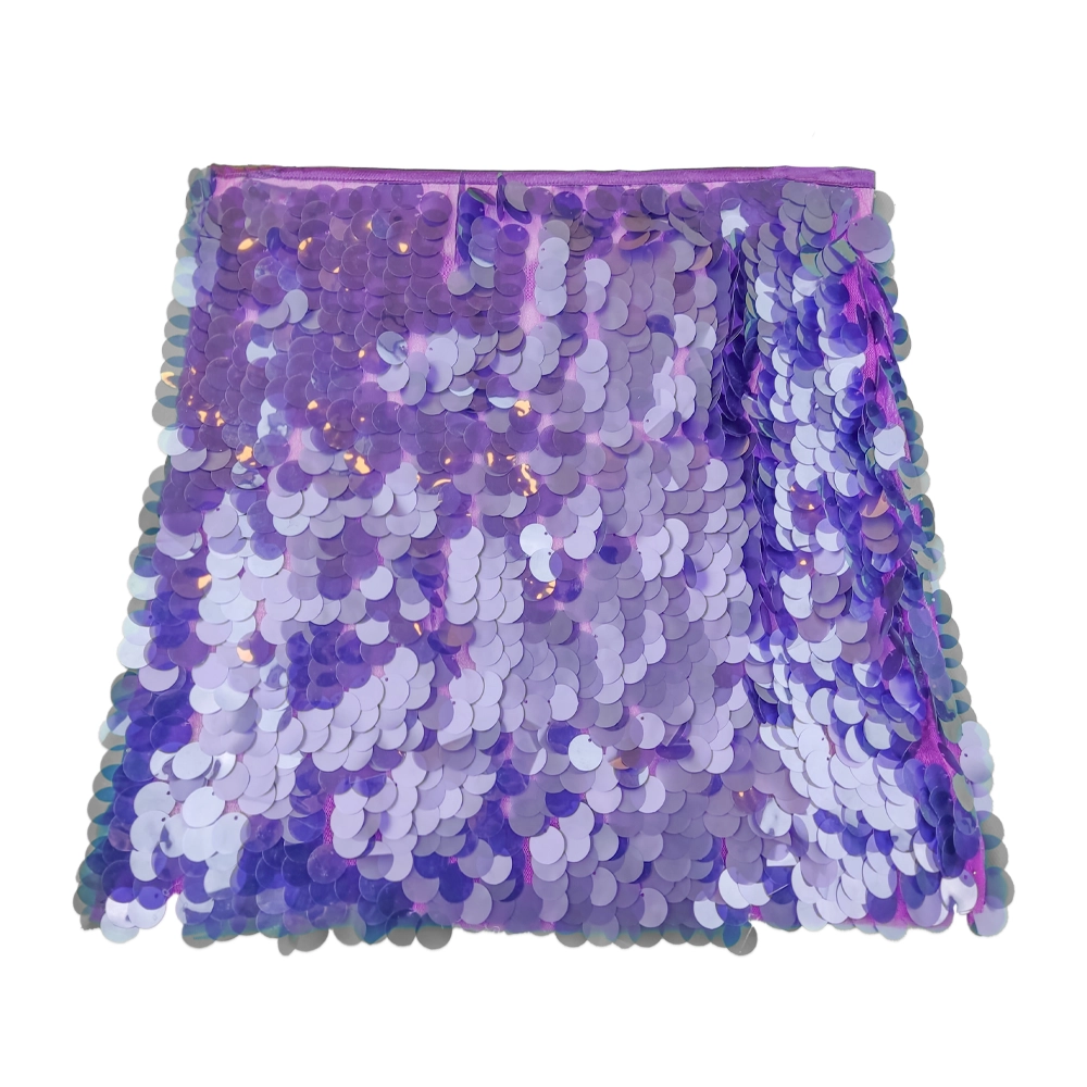 دامن زنانه پولک بنفش ctd 26190