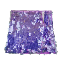 دامن زنانه پولک بنفش ctd 26190