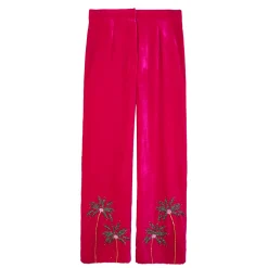 Alternative view of ست مخمل زنانه سرخابی کار دست don 25808