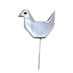 سنجاق سینه نقره زنانه تاجی tji 25515