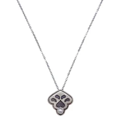 گردنبند نقره زنانه نگین دار 25442 zgn