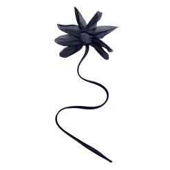 گل سینه زنانه 5 پر مشکی laf 24121