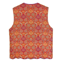 جلیقه زنانه پنبه دوزی قرمز mra 26313