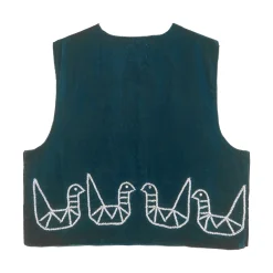 جلیقه مخمل زنانه کله غازی 4 تاجی tji 26265