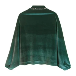 شنل مخمل زنانه سبز mon 26289