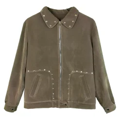 کت جیر زنانه قهوه ای nsm 25444